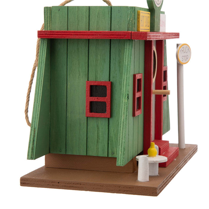 9.45"L Wooden Truck-Shop Birdhouse