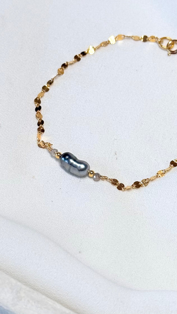 Sparkle keshi bracelet
