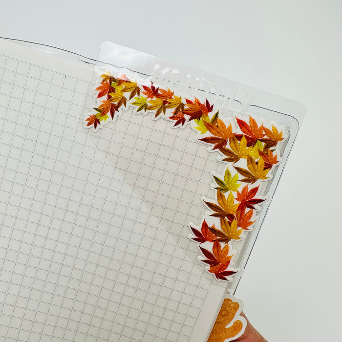 Custom Fall Leaves Corner Tab