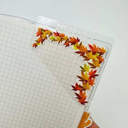 Custom Fall Leaves Corner Tab