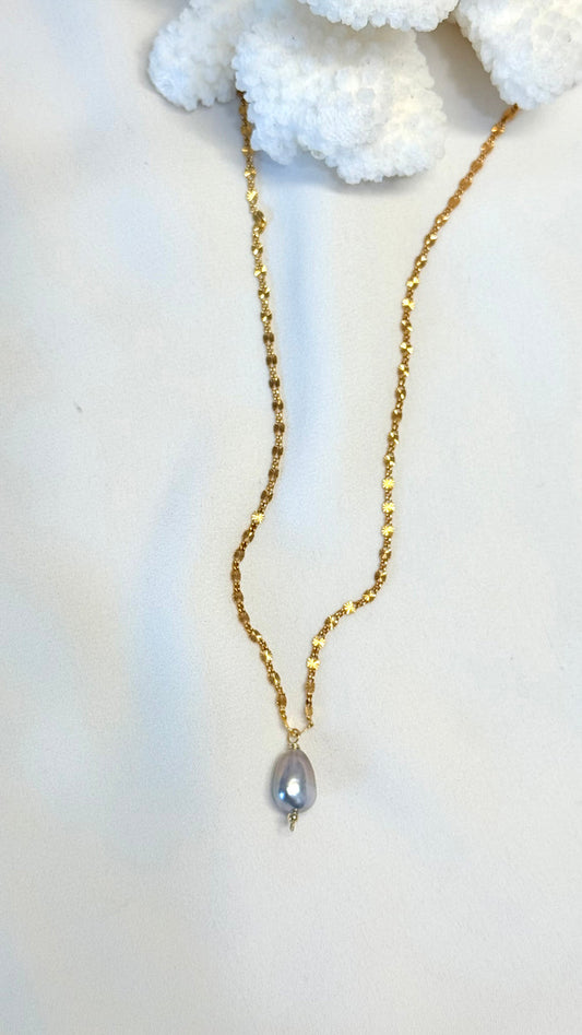 Starburst Tahitian keshi necklace