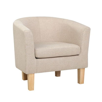 Abby Armchair/Sofa Chair Beige-#product_category#-Home Living Store