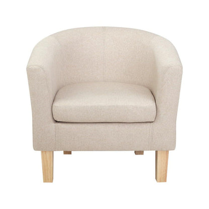 Abby Armchair/Sofa Chair Beige-#product_category#-Home Living Store