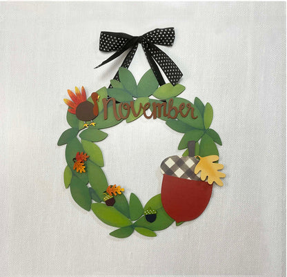 Acorn w/ Leaf Magnetic Art Pop