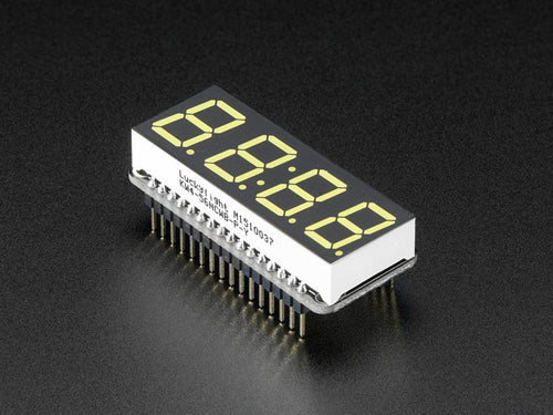 Adafruit 0.56" 4-Digit 7-Segment Display w/ FeatherWing - White [Discontinued] by Adafruit - The Pi Hut
