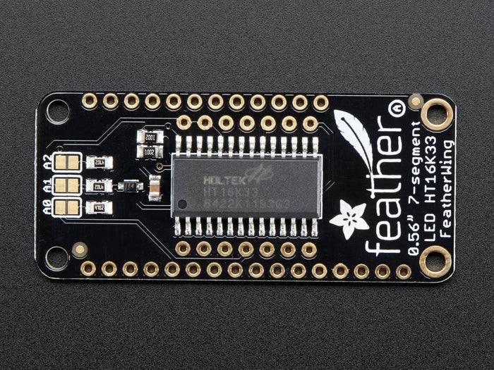 Adafruit 0.56" 4-Digit 7-Segment Display w/ FeatherWing - White [Discontinued] by Adafruit - The Pi Hut