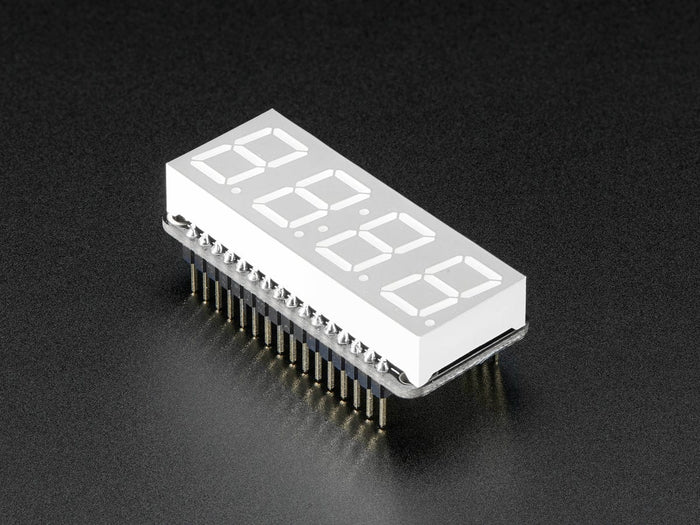 Adafruit 0.56" 4-Digit 7-Segment FeatherWing Display - Green [Discontinued] by Adafruit - The Pi Hut