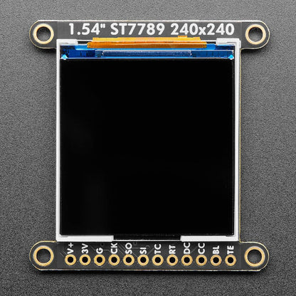 Adafruit 1.54" 240x240 Wide Angle TFT LCD Display with MicroSD - ST7789 with EYESPI Connector by Adafruit - The Pi Hut