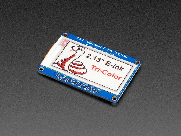 Adafruit 2.13" Tri-Color eInk / ePaper Display with SRAM (Red Black White) [Discontinued] by Adafruit - The Pi Hut