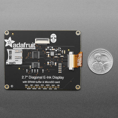 Adafruit 2.7" Tri-Color eInk / ePaper Display with SRAM (Red Black White) by Adafruit - The Pi Hut