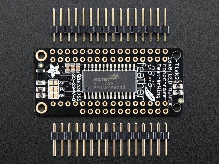Adafruit 8x16 LED Matrix FeatherWing w/o Matrices by Adafruit - The Pi Hut