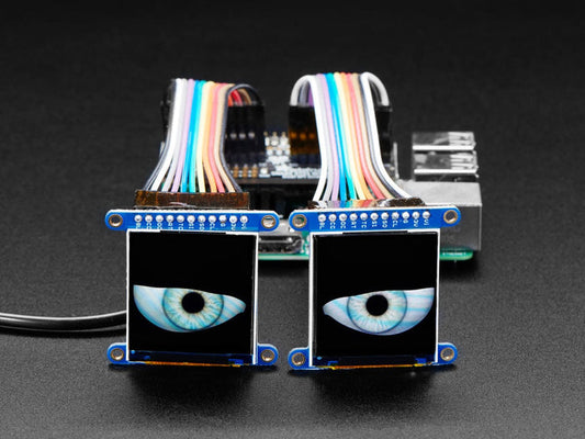 Adafruit Animated Eyes Bonnet for Raspberry Pi Pack (Pi not included) by Adafruit - The Pi Hut