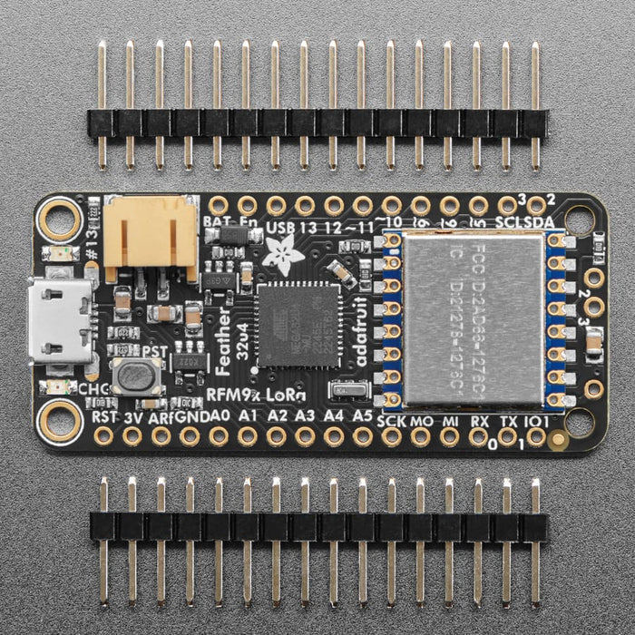 Adafruit Feather 32u4 RFM95 LoRa Radio- 868 or 915 MHz (RadioFruit) by Adafruit - The Pi Hut