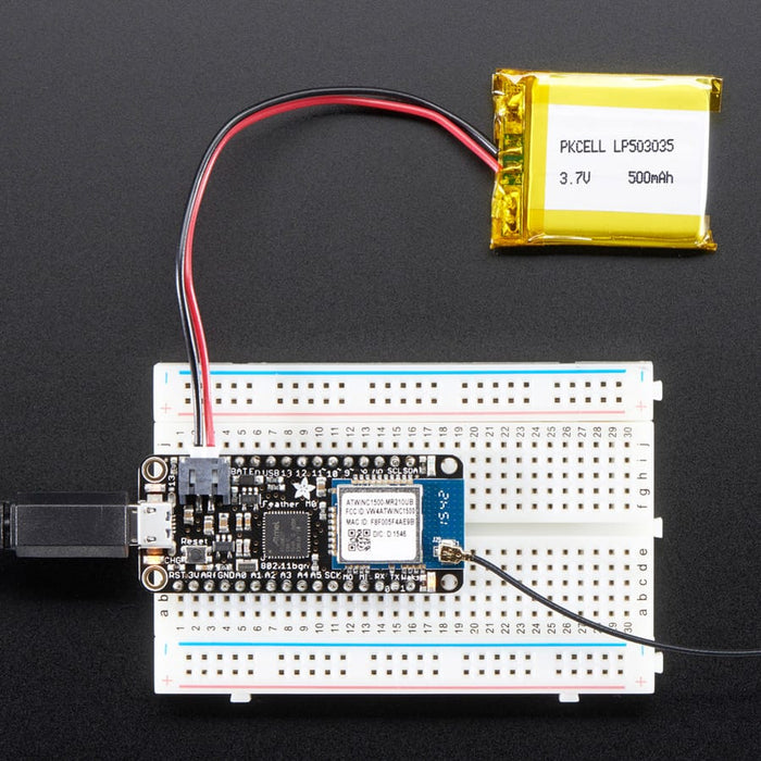 Adafruit Feather M0 WiFi with uFL - ATSAMD21 + ATWINC1500 by Adafruit - The Pi Hut