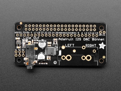Adafruit I2S Audio Bonnet for Raspberry Pi (UDA1334A) [Discontinued] by Adafruit - The Pi Hut