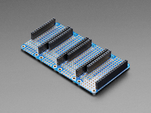 Adafruit Quad Side-By-Side FeatherWing Kit with Headers by Adafruit - The Pi Hut