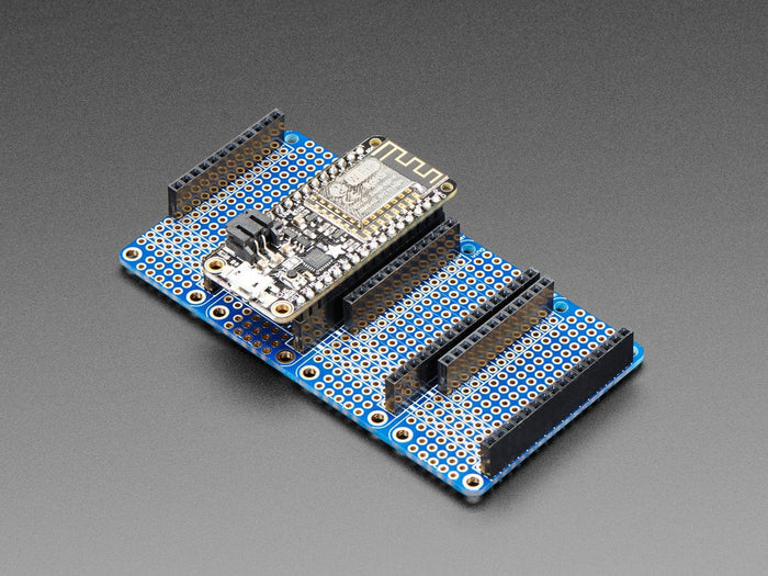 Adafruit Quad Side-By-Side FeatherWing Kit with Headers by Adafruit - The Pi Hut
