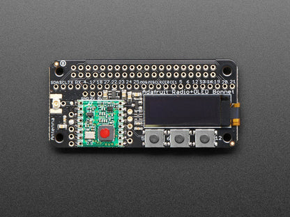 Adafruit RFM69HCW Transceiver Radio Bonnet - 433 MHz (RadioFruit) by Adafruit - The Pi Hut