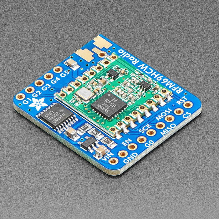 Adafruit RFM69HCW Transceiver Radio Breakout - 868 or 915 MHz (RadioFruit) by Adafruit - The Pi Hut