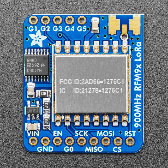 Adafruit RFM95W LoRa Radio Transceiver Breakout - 868 or 915 MHz (RadioFruit) by Adafruit - The Pi Hut