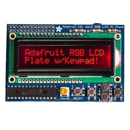Adafruit RGB Negative 16 x 2 LCD+Keypad Kit for Raspberry Pi by Adafruit - The Pi Hut
