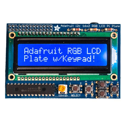Adafruit RGB Negative 16 x 2 LCD+Keypad Kit for Raspberry Pi by Adafruit - The Pi Hut
