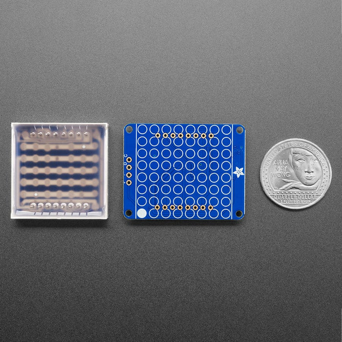 Adafruit Small 1.2" 8x8 LED Matrix with I2C Backpack - Red by Adafruit - The Pi Hut