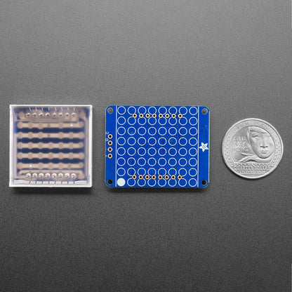 Adafruit Small 1.2" 8x8 LED Matrix with I2C Backpack - Red by Adafruit - The Pi Hut