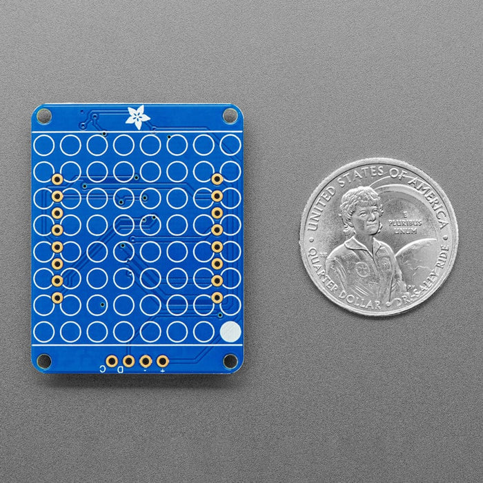 Adafruit Small 1.2" 8x8 LED Matrix with I2C Backpack - Yellow by Adafruit - The Pi Hut