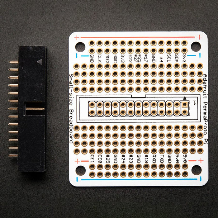Adafruit Small-Size Perma-Proto Raspberry Pi Breadboard PCB Kit by Adafruit - The Pi Hut