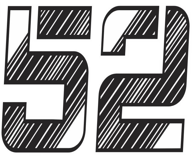 Add 8 Inch Specialty Black/White Number