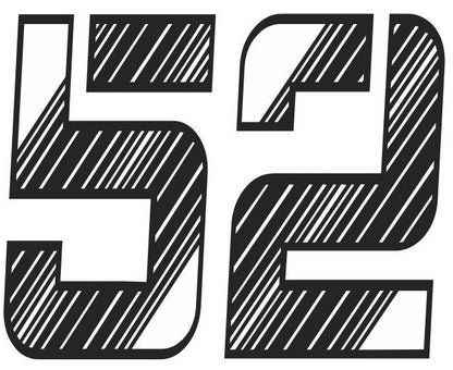 Add 8 Inch Specialty Black/White Number