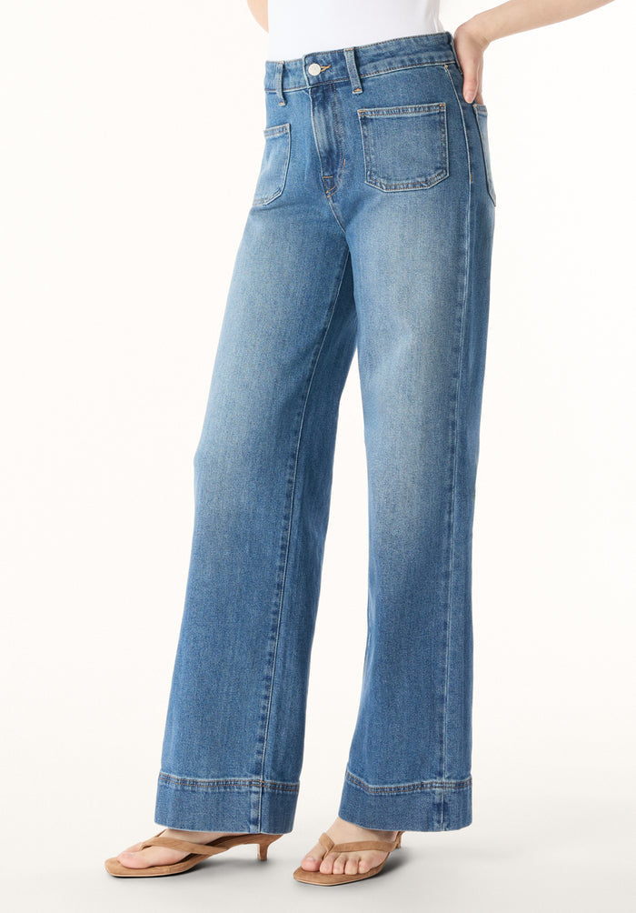 Buffalo Women Jeans Navy Denim Denim Pants Stretch