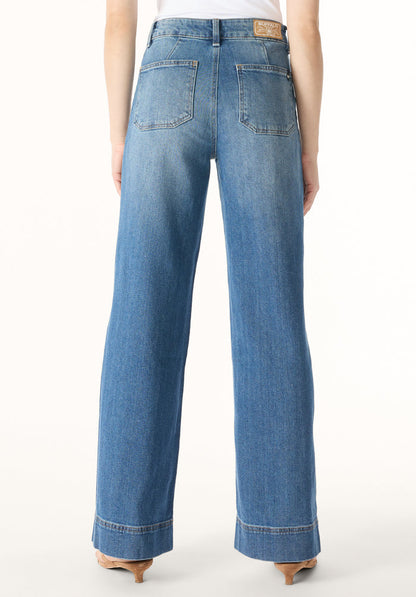 Buffalo Women Jeans Navy Denim Denim Pants Stretch