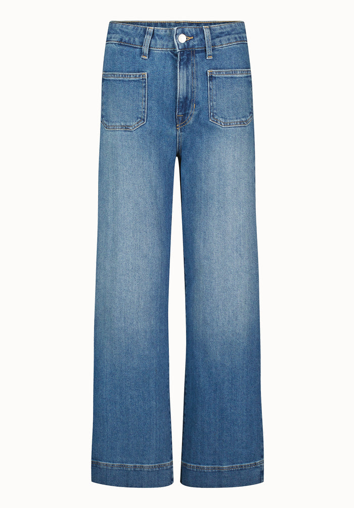 Buffalo Women Jeans Navy Denim Denim Pants Stretch
