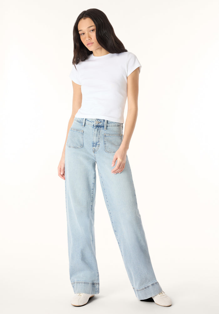 Buffalo Women Jeans Navy Denim Denim Pants Stretch