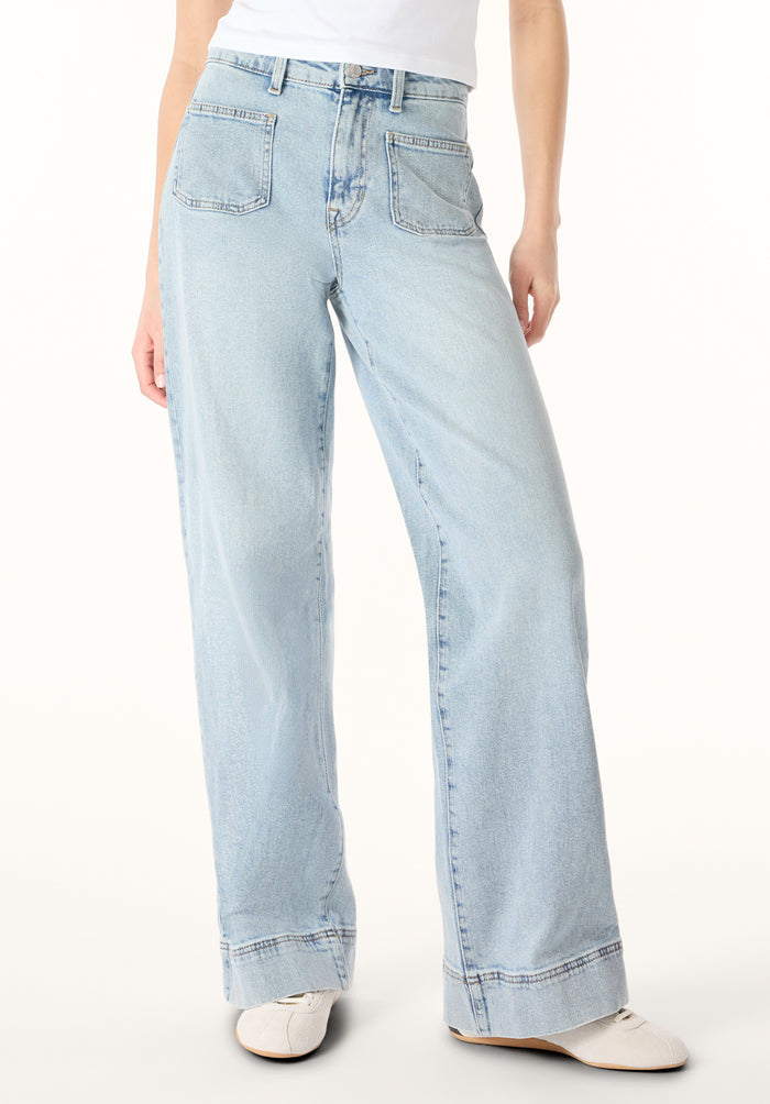 Buffalo Women Jeans Navy Denim Denim Pants Stretch
