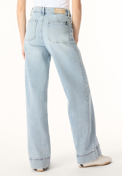 Buffalo Women Jeans Navy Denim Denim Pants Stretch