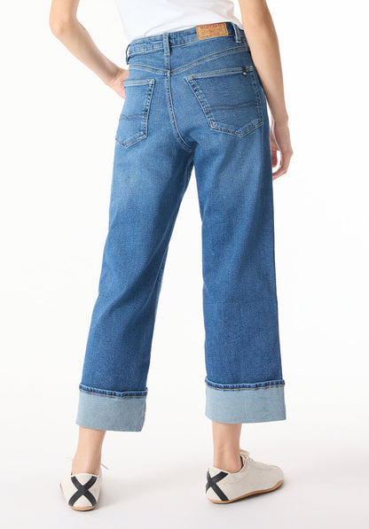 Buffalo Women Jeans Navy Denim Denim Pants Stretch
