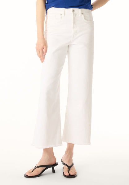 Buffalo Women Pants White Denim Denim Pants Stretch