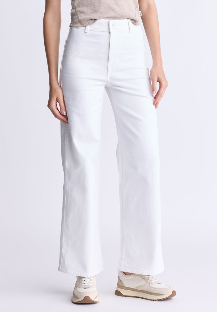 Buffalo Women Jeans White Denim Denim Pants