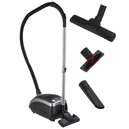 Adler AD7069 800W Digital Bagged Vacuum Cleaner Black & White