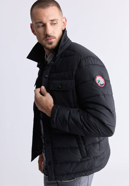 Buffalo Men Jackets Oxford Woven Casual Jackets Layer-Ready Jacket Easy-Care Styling