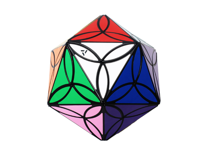 AJ Clover Icosahedron (20-Color) - Black