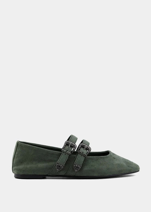 Albany Sage Suede Ballet Flat