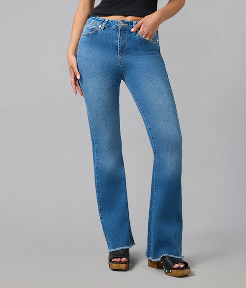 ALICE-MDL High Rise Flare Jeans