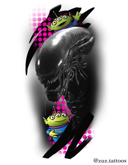 Alien vs Predator inspired designs by Zuzanna