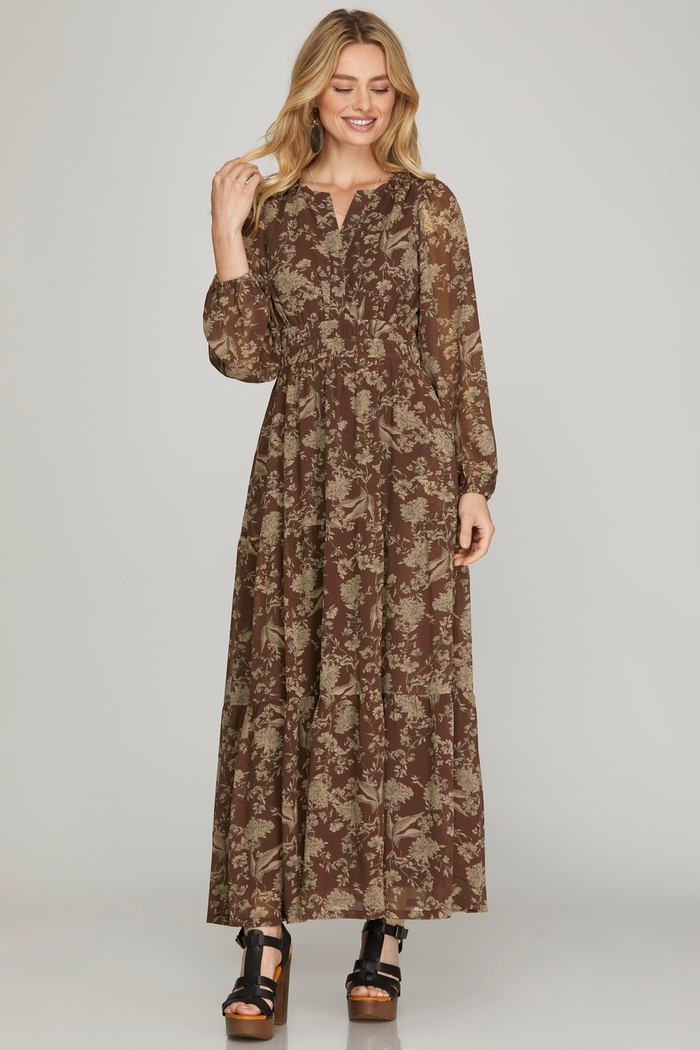 All Too Well Long Sleeve Maxi Dress - Curvy Available