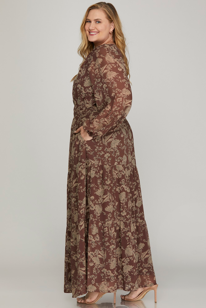 All Too Well Long Sleeve Maxi Dress - Curvy Available