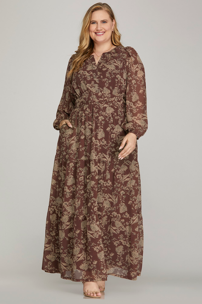 All Too Well Long Sleeve Maxi Dress - Curvy Available